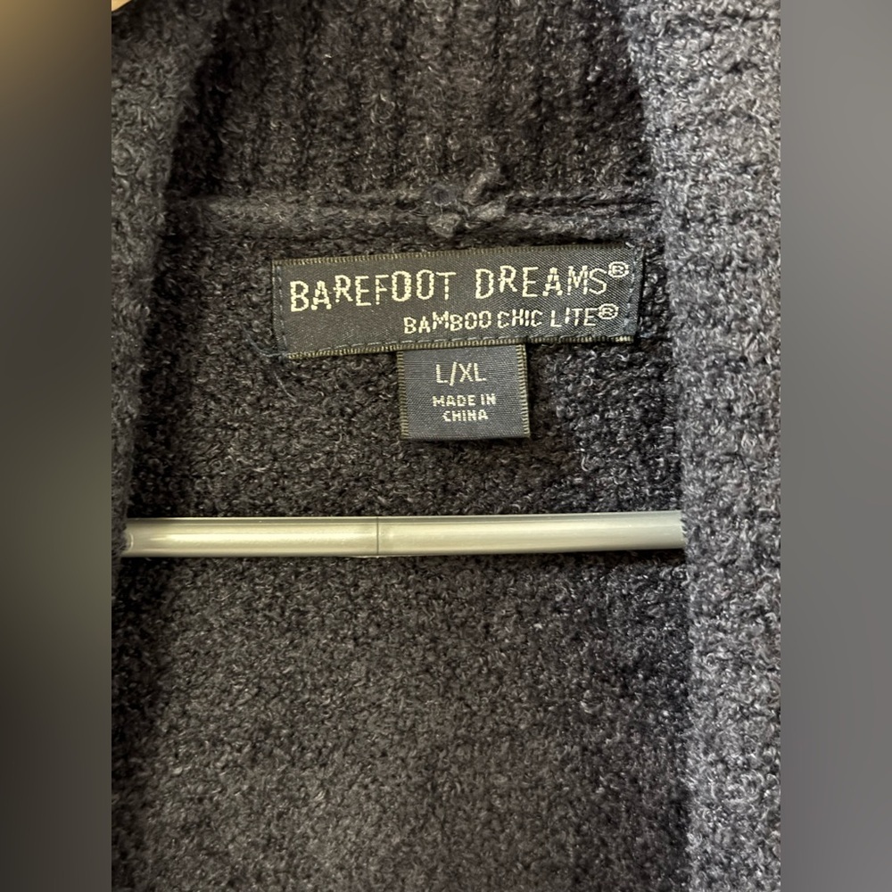 Barefoot Dreams Bamboo Chic Lite Cardigan | Style 452 | L/XL | Navy Blue - Picture 3 of 8